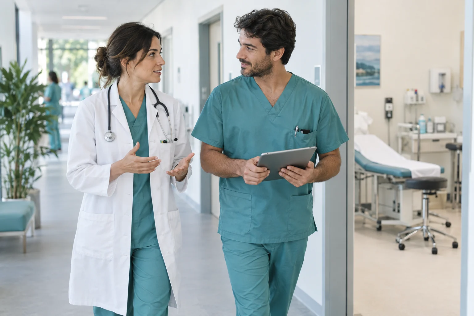 Professionisti in un ambiente sanitario